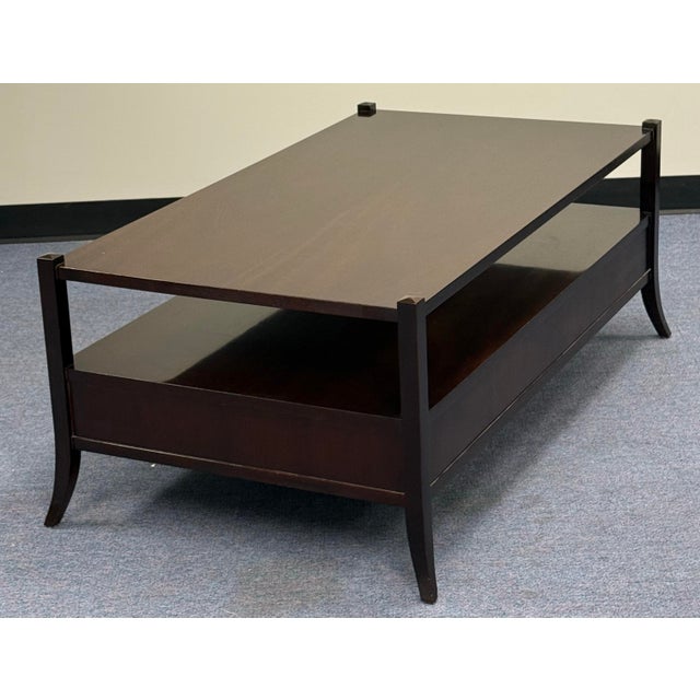 Brown Barbara Barry for Baker Mahogany Coffee Table For Sale - Image 8 of 12