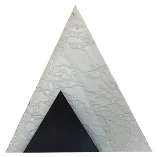 Glass Triangular Table Lamp, 1960s For Sale