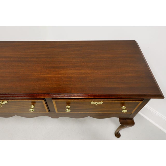 Wood Henkel Harris 2378 29 Jamestown Colony Banded Mahogany Huntboard Sideboard For Sale - Image 7 of 12