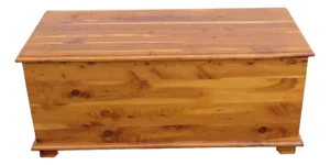 Late 20th Century Solid Cedar Hope Chest Blanket Trunk Bench 6175