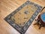 Vintage Chinese Art Deco Rug, Hand-Knotted Wool, Tan & Blue, 1900s For Sale - Image 12 of 12