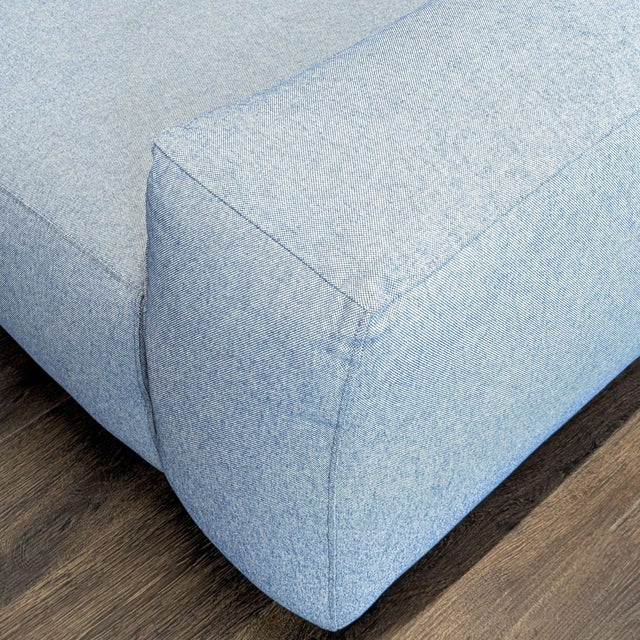 Four Hands Fenton 3-Seat Sofa in Light Blue Upholstery For Sale - Image 9 of 10