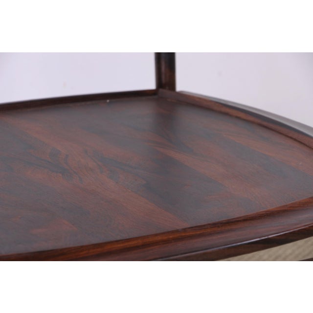 Brazilian Serving Trolley with 2 Reversible Rosewood Trays by Jorge Jabour Mauad and Osires Meale Cunha for Móveis Cantù, 196. For Sale - Image 9 of 18