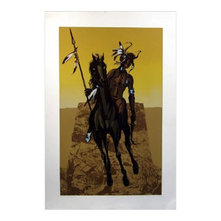 Dean Meeker War Eagle Original Signed Intaglio Collagraph For Sale