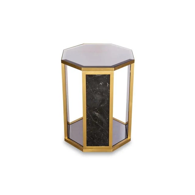 Octogon Side Table by Memoir Essence For Sale - Image 4 of 6