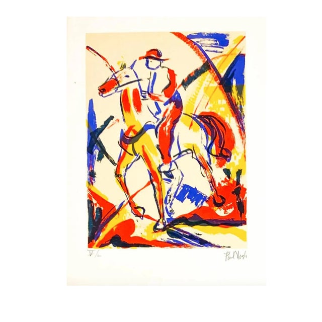 Paul Nash Horse & Rider Serigraph For Sale
