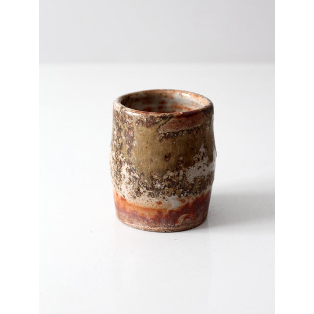 Ceramic Vintage Studio Pottery Cup For Sale - Image 7 of 13