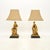 An absolutely stunning pair of antique Victorian gilt bronze table lamps. They were made in England, they date from around...