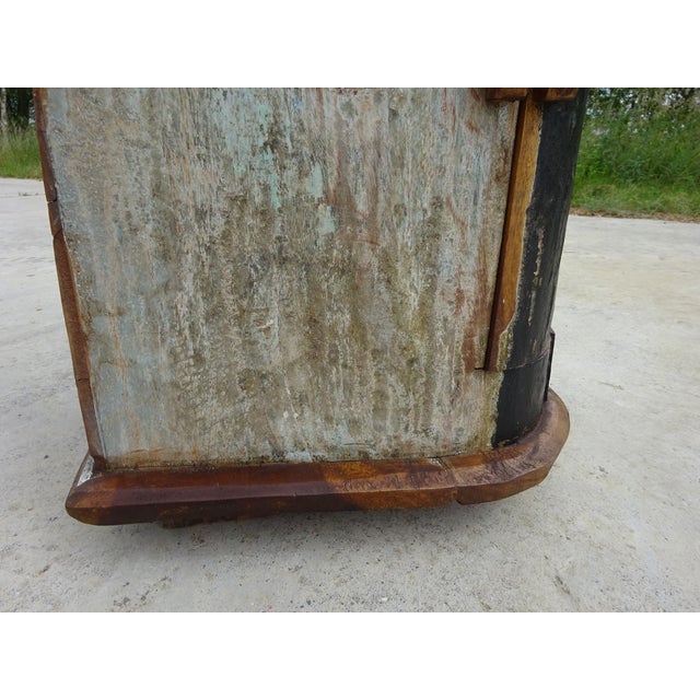 Small Cabinet in Canoe Wood and Teak, 2000s For Sale - Image 10 of 18