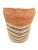 Textile Handwoven Indian Seagrass Basket in Terracotta, Natural & Indigo Accents For Sale - Image 7 of 7