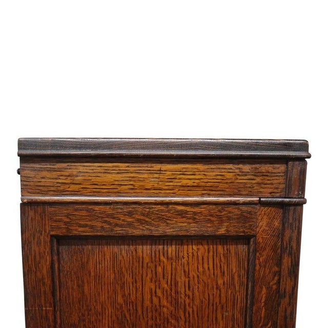 Arts & Crafts Macey Oak 3-Stack Barrister Bookcase Signed C1920 For Sale - Image 12 of 13