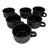 Neo Art Deco Black Bowl & Coffee Mug 26 Piece Serverware Set by Waechtersbach For Sale In Los Angeles - Image 6 of 11