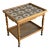 Oak Tile Top Rolling Bar Cart Serving Tea Table in Style of Henning Kjaernulf Denmark Mid-Century 1970s For Sale