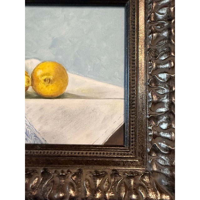 Traditional Traditional Oil Painting of Lemons For Sale - Image 3 of 4
