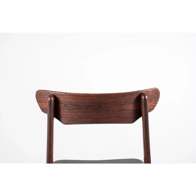 Mid-Century Chairs and Extendable Dining Table in Rosewood by Schiønning & Elgaard for Randers Møbelfabrik, Denmark, 1960s, Set of 7 For Sale - Image 15 of 18