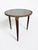1960s Vintage Mid Century Laminate Top Round Side Accent Table For Sale - Image 4 of 7