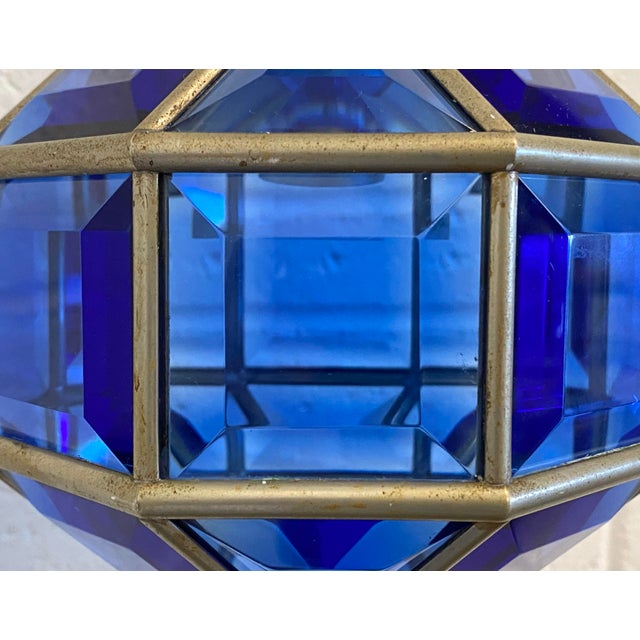 Metal Cut Glass Wall Lamps, 1970s, Set of 2 For Sale - Image 7 of 13