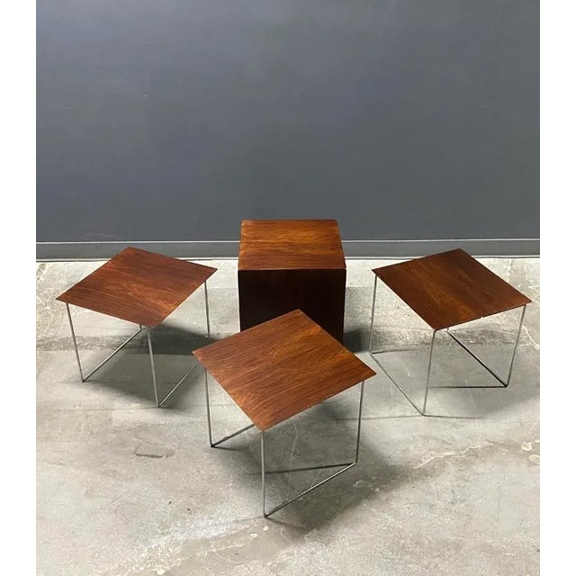 Rosewood Poul Norreklit Magic Puzzle Cube Nesting Tables For Sale - Image 12 of 12
