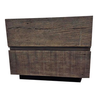 Restoration Hardware Wooden End Table Nightstand For Sale