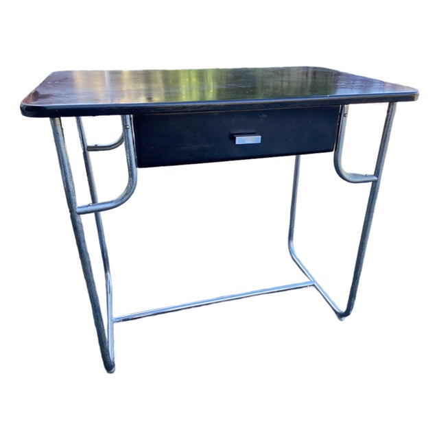 1930’s Kem Weber Machine Age Art Deco Desk for Lloyd For Sale