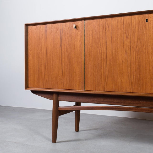 1960s Scandinavian Teak Sideboard attributed to Gustav Bahus, 1960s For Sale - Image 5 of 18