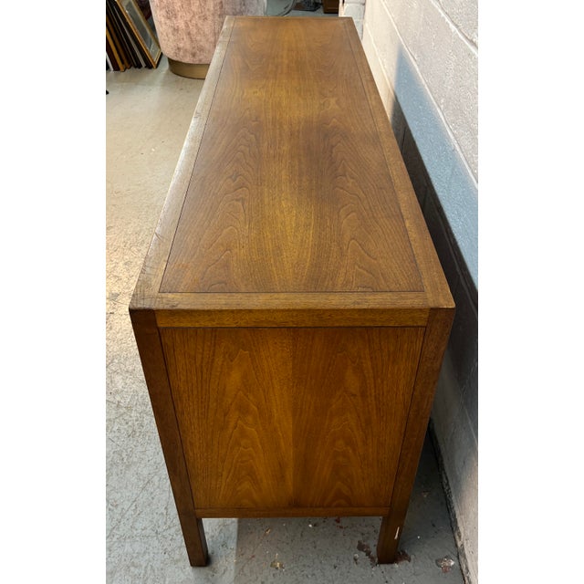 Wood Mid 20th Century Walnut Credenza by Henredon For Sale - Image 7 of 16