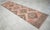 Textile Hand-Knotted Oushak Runner Rug Faded Pink Low Pile Hallway Decor Kitchen Rug- 3'2″x 12'4″ For Sale - Image 7 of 14