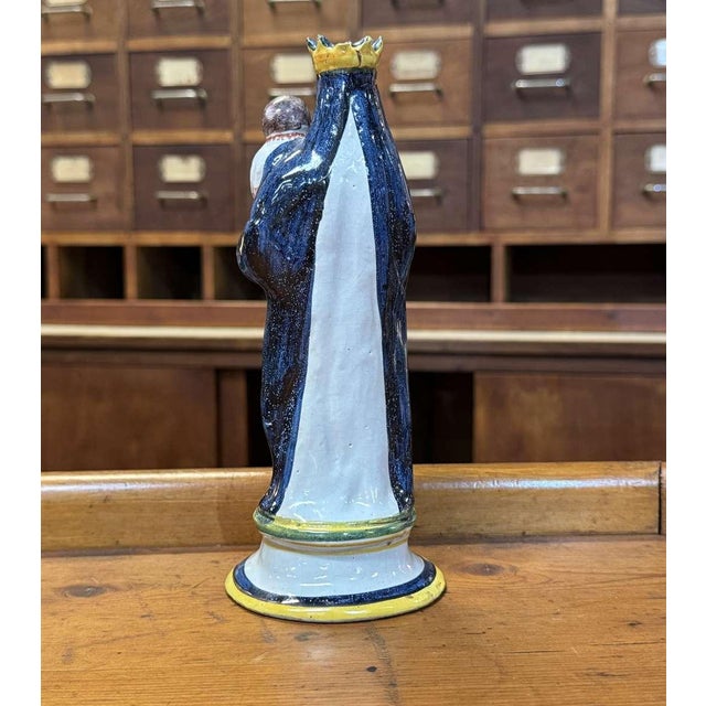Late 19th Century Saint Mary in Breton Earthenware For Sale - Image 6 of 13