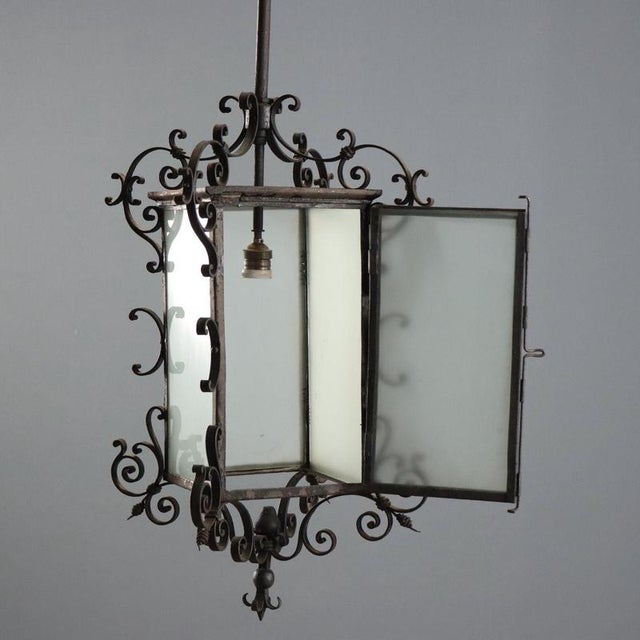 Wrought Iron Lantern, Early 19th Century For Sale - Image 4 of 9
