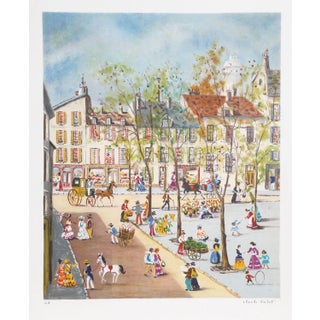 Claude Tabet, City Square 2, Lithograph For Sale