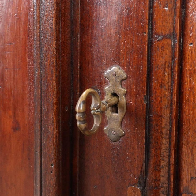 Baroque Style Corner Cabinet in Walnut For Sale - Image 6 of 10