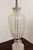 Italian Pair of Mid 20th Century Italian White and Clear Glass Murano Style Lamps For Sale - Image 3 of 7