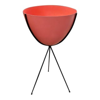 Mid Century Tri Pod Plant Stand, Planter For Sale