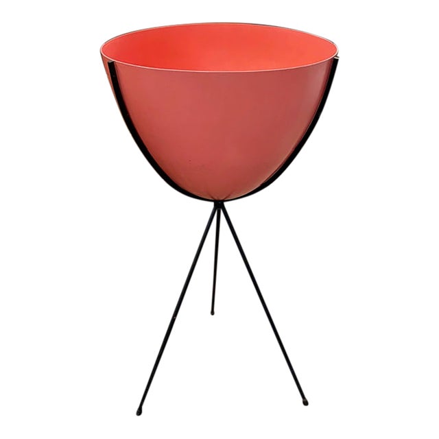 Mid Century Tri Pod Plant Stand, Planter For Sale