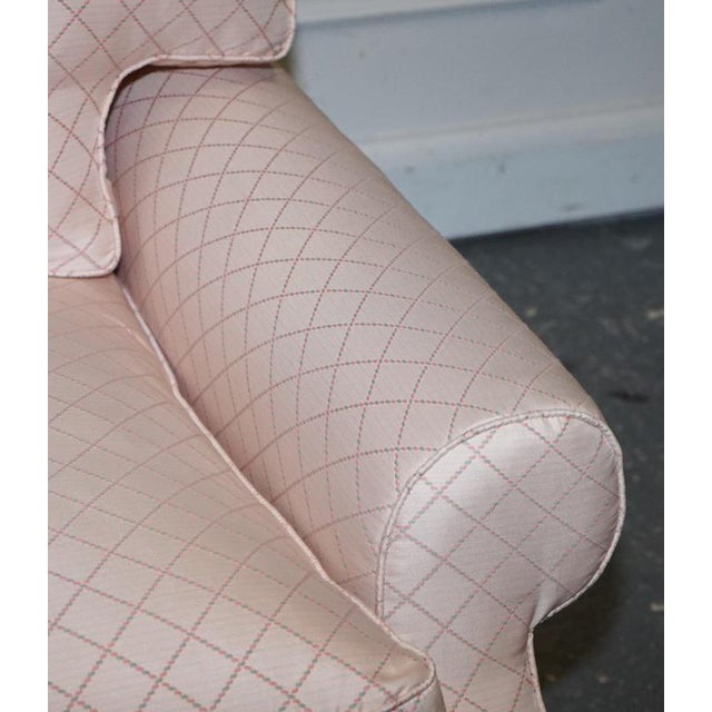 Brown Set of English Country House Feather Filled Lounge Chair and Ottoman For Sale - Image 8 of 18