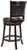 Swivel Counter Stool, Cappuccino & Black For Sale - Image 4 of 5