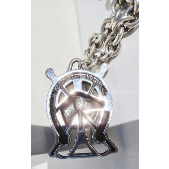 Metal Sterling Silver Kiselstein Cord Horse Pendant Necklace 1992 For Sale - Image 7 of 8