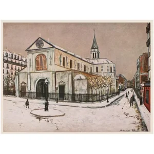 1950s After Maurice Utrillo "Paris, Notre-Dame De Clignancourt", First Edition Period Print