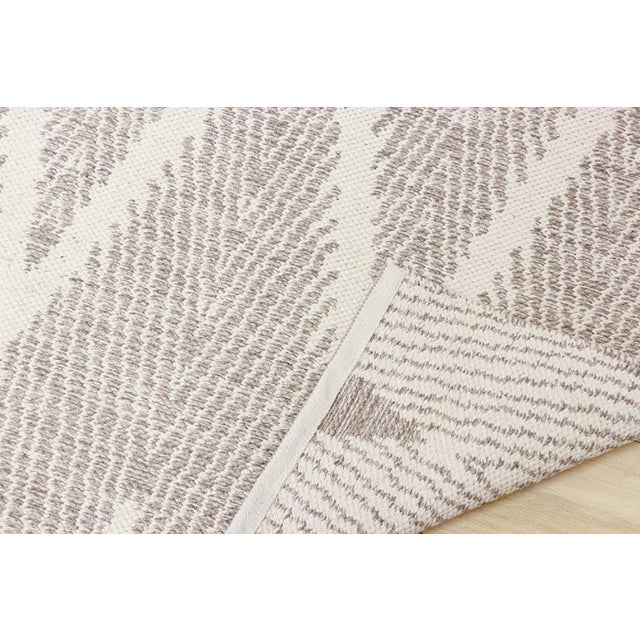 Modern Pasargad Home Simplicity Grey Cotton Area Rug- 8' 0" X 10' 0" For Sale - Image 3 of 7