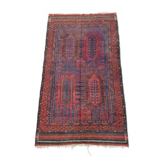 Antique Turkmen Kalamdani Hand-Knotted Wool Rug - 6'0" X 3'6" For Sale