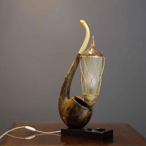 The So Called Pipe Lamp attributed to Aldo Tura, 1950s For Sale - Image 6 of 8