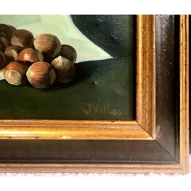 Decorative Late 20th-Century Still Life Painting of Hazelnuts For Sale In San Francisco - Image 6 of 8