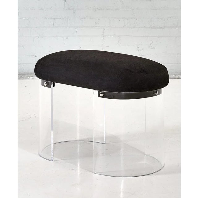 Lucite Vanity Bench, 1960 For Sale - Image 9 of 9