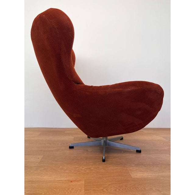 Mid-Century Swivel Lounge Chair, Former Czechoslovakia, 1970s For Sale - Image 4 of 9