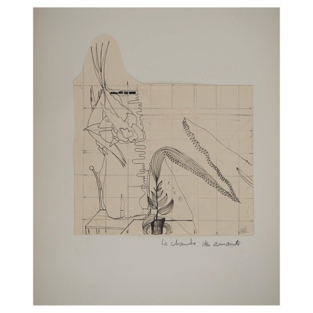 Jean-Claude Silbermann, Sneaky Signs: The Sea Animal, Original Ink Drawing For Sale