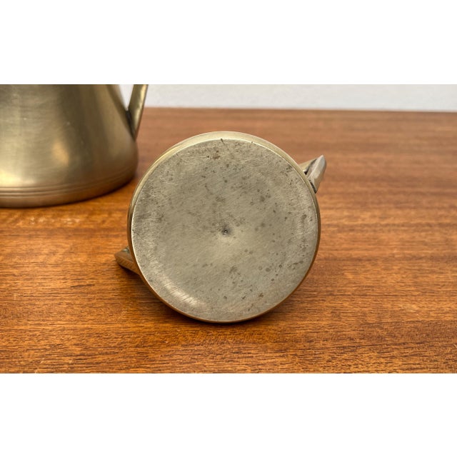 Art Deco Metal Teapot, Suger Pot, Milk Pot, 1960s, Set of 3 For Sale - Image 14 of 18