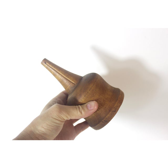 Early 20th Century Vintage Turned Wood Kitchen Funnel For Sale - Image 5 of 8