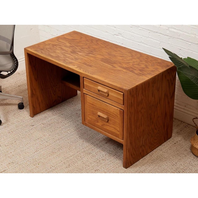Mid 20th Century Mid 20th Century Oak Boho Desk For Sale - Image 5 of 12