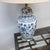 Asian Blue + White Porcelain Table Lamp For Sale - Image 3 of 11
