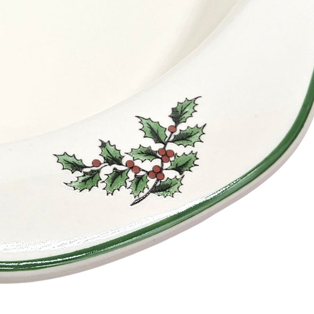 Spode Spode “Christmas Tree” 14" Oval Au Gratin Baking Dish – English Holiday Serveware For Sale - Image 4 of 6